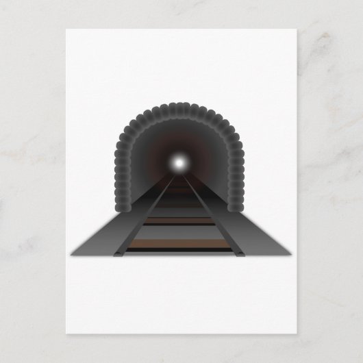 Licht aan het eind van de tunnel! briefkaart (Voorkant)