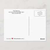 Licht aan het eind van de tunnel_C_ Briefkaart (Achterkant)