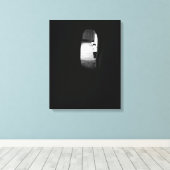 Licht aan het eind van de tunnel canvas afdruk (Insitu (Houten vloer))