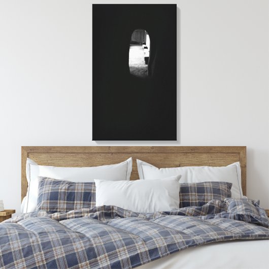 Licht aan het eind van de tunnel canvas afdruk (Insitu (Slaapkamer))