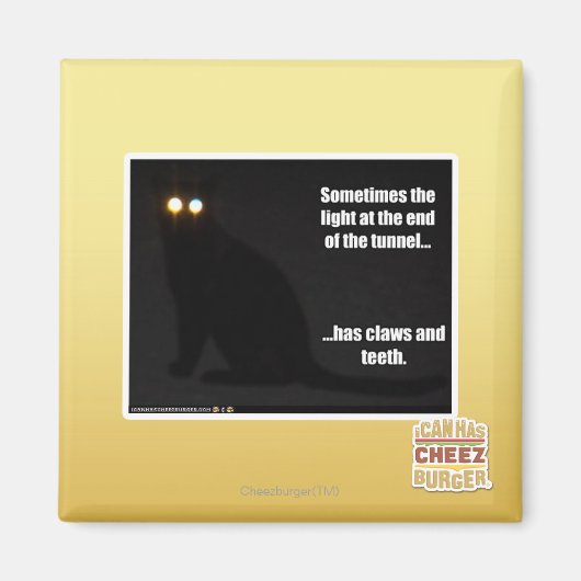 Licht aan het eind van de tunnel magneet (Voorkant)