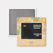 Licht aan het eind van de tunnel magneet (Voorkant / Achterkant)