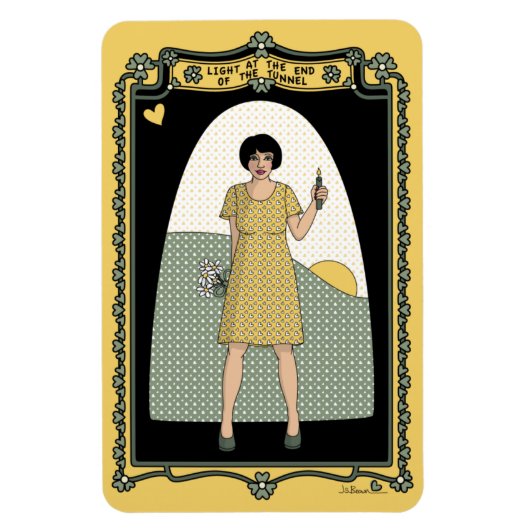 Licht aan het eind van de tunnelkoelkast_A_4x6 Magneet (Verticaal)