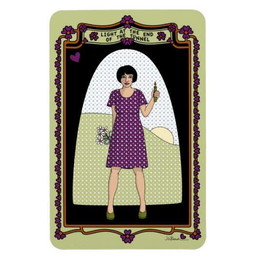 Licht aan het eind van de tunnelkoelkast_A_4x6 Magneet (Verticaal)