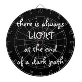 Licht aan het eind van een Donkere Weg, Inspireren Dartbord (Voorkant)