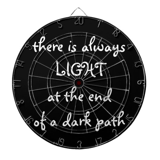 Licht aan het eind van een Donkere Weg, Inspireren Dartbord (Voorkant)