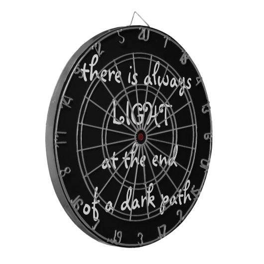 Licht aan het eind van een Donkere Weg, Inspireren Dartbord (Voorkant Links)