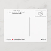 Licht aan het eind van het Briefkaart Tunnel_A_ (Achterkant)