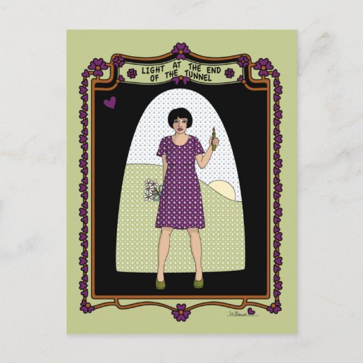 Licht aan het eind van het Briefkaart Tunnel_A_ (Voorkant)