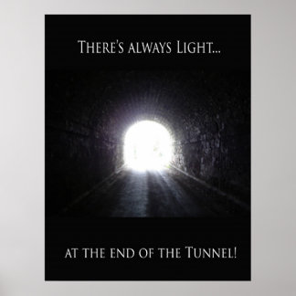Licht aan het eind van het Poster van de tunnel