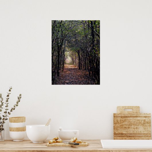 Licht aan het eind van het Poster van de Weg (Keuken)