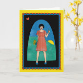 Licht aan het eind van Tunnel_B_Greeting Kaart (Gele Bloem)