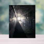 Licht aan het einde van de dodentunnel acryl bord (Neutraal)