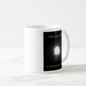 Licht aan het einde van de koffiebeker koffiemok (Voorkant rechts)