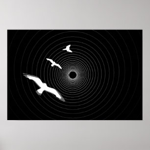 Licht aan het einde van de tunnel Abstracte Poster
