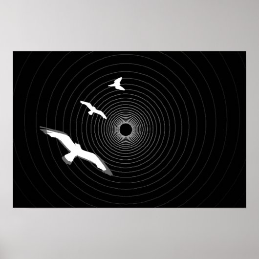 Licht aan het einde van de tunnel Abstracte Poster (Voorkant)