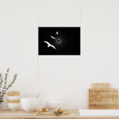 Licht aan het einde van de tunnel Abstracte Poster (Keuken)
