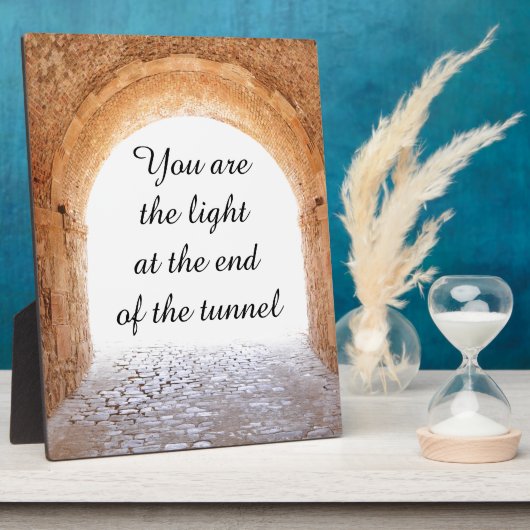 Licht aan het einde van de tunnel fotoplaat (Zijkant)