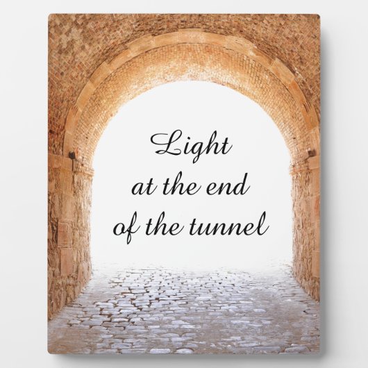 Licht aan het einde van de tunnel fotoplaat (Voorkant)