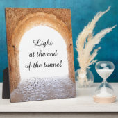 Licht aan het einde van de tunnel fotoplaat (Zijkant)
