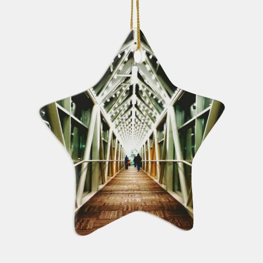 "Licht aan het einde van de tunnel" Keramisch Ornament (Rechts)