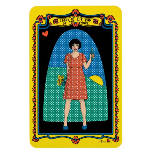 Licht aan het einde van de tunnelkoelkast_B_4x6 Magneet (Verticaal)