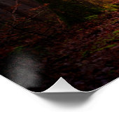 Licht aan het einde van het bos perfect poster (Hoek)