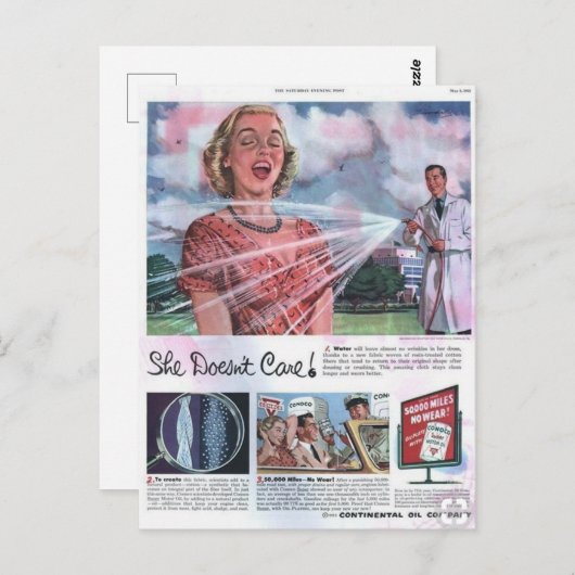 Licht aanstootgevende  stofbehandeling AD Briefkaart (Voorkant / Achterkant)