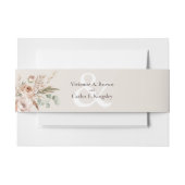 Licht Aarde Tone Bloemen Rustiek Boho Huwelijk Uitnodigingen Wikkel (Voorkant Voorbeeld)