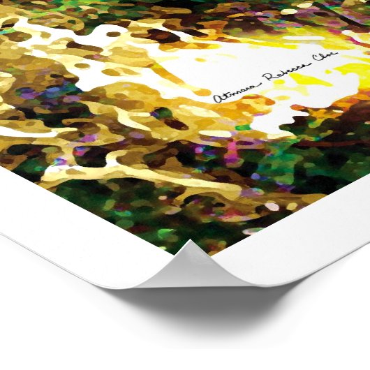 Licht Abstract 4: Ons hart Poster (Hoek)