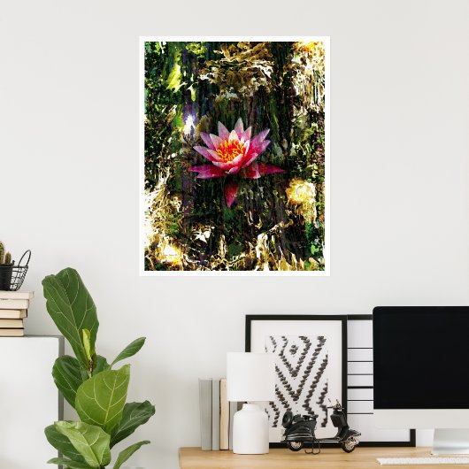 Licht Abstract 4: Ons hart Poster (Thuiskantoor)