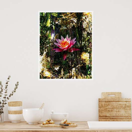 Licht Abstract 4: Ons hart Poster (Keuken)