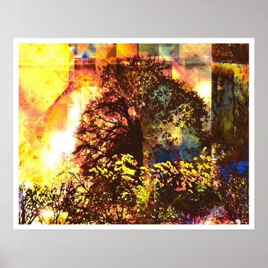 Licht Abstract 7: 'gebufferd leven' Poster (Voorkant)