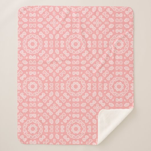 Licht Abstract hartverwarmingspatroon Sherpa Deken (Voorkant)