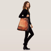 Licht Abstract kunstlichaam Crossbody Tas (Op model)