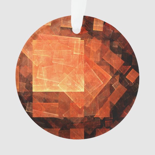 Licht Abstracte Art Acrylcirkel Ornament (voorkant)