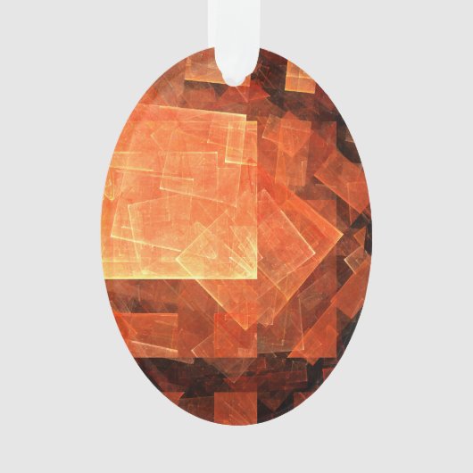 Licht Abstracte Art Acrylovaal Ornament (voorkant)