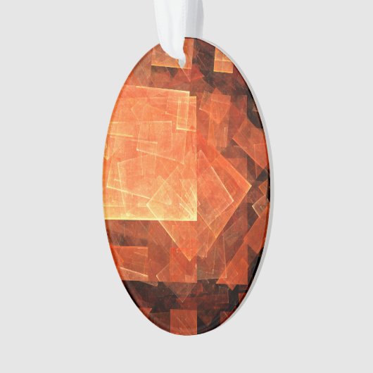 Licht Abstracte Art Acrylovaal Ornament (voorkant)