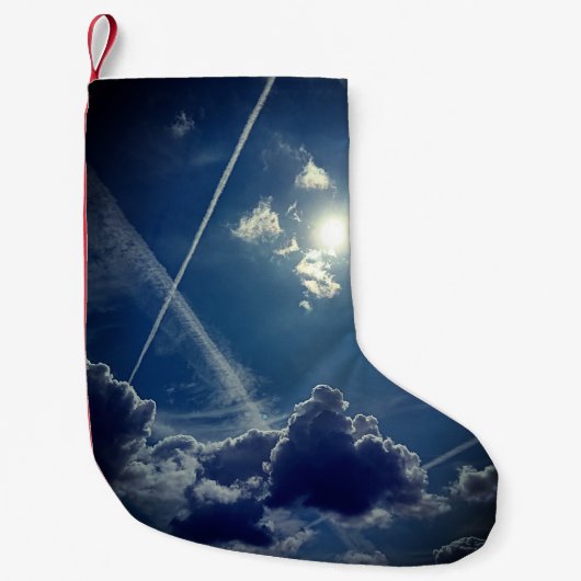 Licht achter de wolken kleine kerstsok (Voorkant)