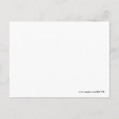 Licht afgedikt California Poppy Briefkaart (Achterkant)