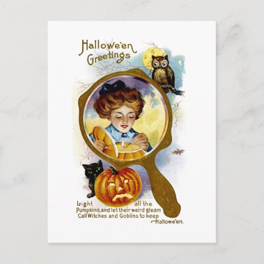 Licht alle pompoenen aan! briefkaart (Voorkant)