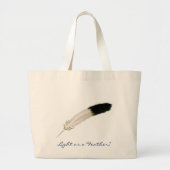 Licht als een Feather Fun boodschappentas Grote Tote Bag (Voorkant)