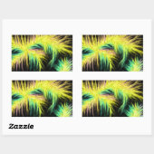 Licht als een veerontwerp rechthoekige sticker (Vel)