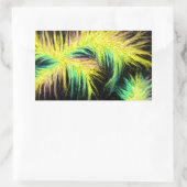 Licht als een veerontwerp rechthoekige sticker (Tas)