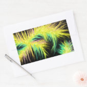 Licht als een veerontwerp rechthoekige sticker (Envelop)