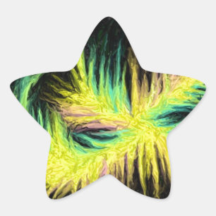 Licht als een veerontwerp ster sticker