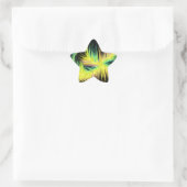 Licht als een veerontwerp ster sticker (Tas)