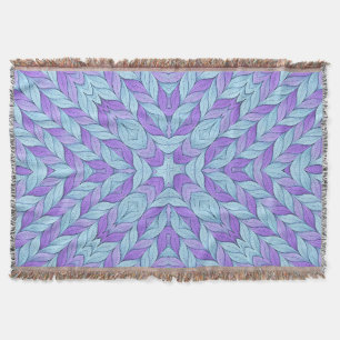 Licht Amethyst en Bleek Aqua Patroon Deken