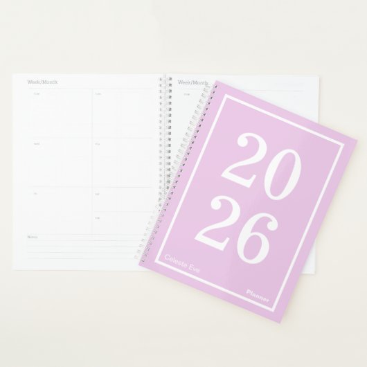 Licht Amethyst Paars Groot Jaar Groot Planner (Display)