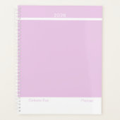 Licht Amethyst Paarse Moderne Lay-out Groot Planner (Voorkant)